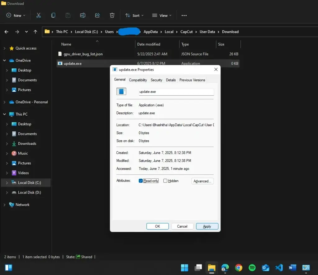 CapCut Pro free - applying changes