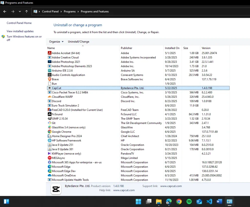 Apps and Features
