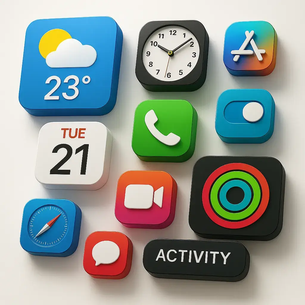 IOS 26 widgets and app icons (What's special about the IOS 26 glass update?)
